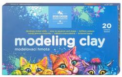 KOH-I-NOOR Plastilina Koh-I-Noor, Pisici, 20 Culori, Cutie Carton, 400 g (KH-K1315 S20-P)