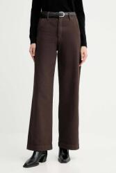 G-Star pantaloni de bumbac Deck 2.0 high loose Chino 9BYA-SPD0W7_89X (D26432.E078)