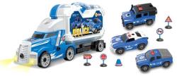 Wiky Rendőrségi kamion 3 csavarozható autóval, effektekkel, 42 cm (WKW049398)