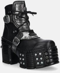 New Rock botine de piele ITALI NEGRO BOX PLANE 9BYA-OBD398_99X (M.TM004.C3)