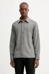 Calvin Klein cămașă din amestec de lână 9BYA-KDM0D8_90X (LV04LD115G)