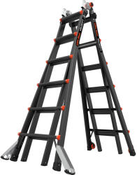 Little Giant Ladder Телескопична алуминиева стълба Little Giant VELOCITY 2.0 PRO, M26 4x6 стъпала, с поставка AirDeck (15526EN)