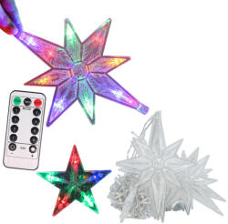 Karácsonyi Csillagos Fényfüggöny - Színes