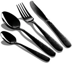 Berlinger Haus 6 személyes rozsdamentes acél evőeszköz készlet, fekete színben, különleges mintával (BH-2620)