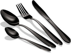 Berlinger Haus egyszemélyes rozsdamentes acél evőeszköz készlet fekete (BH-2726)