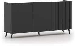  GOJA 3D háromajtós komód - fekete (10000016916)