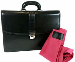 GIUDI fekete két részes bőr aktatáska G5732-03 - taskaweb