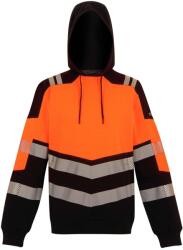 Regatta Férfi HighVis kapucnis pulóver M fekete|narancssárga|sárga