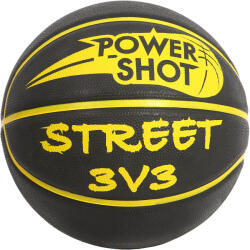 POWER SHOT 5 db Street 3v3 kosárlabda csomag - INGYENES pumpa és tárolótáska fekete|sárga
