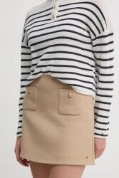 Tommy Hilfiger szoknya bézs, mini, harang alakú, WW0WW44994 - bézs 40