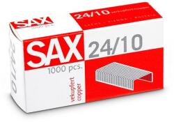 SAX Tűzőkapocs, 24/10, réz, SAX (ISAK2410R) - irodaoutlet