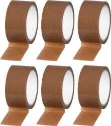 Strend Pro Szalag Strend Pro, 48 mm, Hossz: 50 m, 45 m OPP, csomagoló, ragasztó, barna, csomag: 6 db