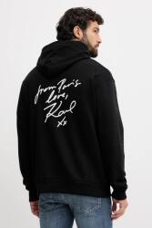 KARL LAGERFELD pamut melegítőfelső Karl Lagerfeld x Paris Hilton fekete, nyomott mintás, kapucnis, 554917.705420 - fekete XXL