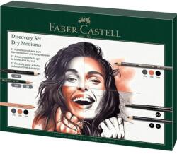 Faber-Castell Ceruza készlet, száraz technikákhoz, FABER-CASTELL "Discovery set", 17 db-os szett (TFC112925)