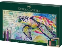 Faber-Castell Akvarell ceruza készlet, ecsettel, FABER-CASTELL "Albrecht Dürer & Pitt Artist Pen", 46 db-os szett (TFC217554) - tintasziget