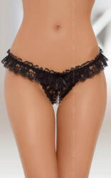 Softline 2265 - S/L Szexi fehérnemű, fekete, nyitott női tanga