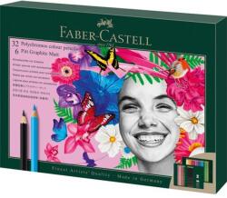 Faber-Castell Színes- és grafitceruza készlet, FABER-CASTELL "Polychromos & Pitt Graphite Matt" , 40 db-os szett (TFC210053)