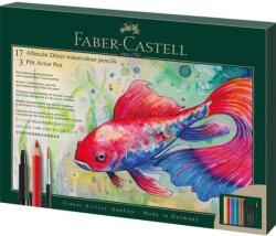 Faber-Castell Akvarell ceruza készlet, ecsettel, FABER-CASTELL "Albrecht Dürer & Pitt Artist Pen", 21 db-os szett (TFC217552)