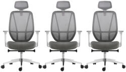 Mercury 3PACK Irodai szék AFRODITE szürke (3 db)