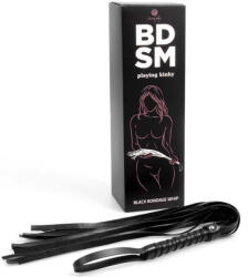  SECRETPLAY - prémium fekete BDSM korbács