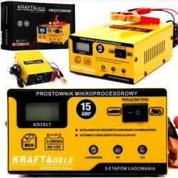 Kraft&Dele Kraft&Dele Automata akkumulátortöltő, 6-12V/15 A (KD1917)