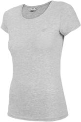 4F Női/hölgy H4Z22 Egyszínű normál póló L szürke