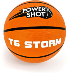 POWER SHOT 5 darab Storm T6 kosárlabda - INGYENES pumpa és tárolótáska 6 fekete|narancssárga