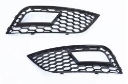  AUDI A4 B8 8K 2012-2015 lakkozott fekete nyitott méhsejtes-rácsos ködlámpa keret betét RS4 stílusban