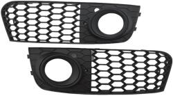  AUDI A4 B8 8K 2007-2011 matt fekete méhsejtes-rácsos ködlámpa keret - betét RS4 stílusban