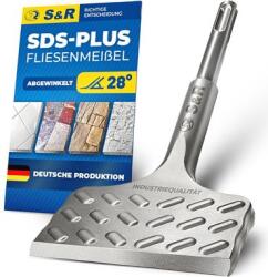 S&R SDS-plus csempevágó véső 165x75 mm, lapos (hajlított) S&r (214299165)