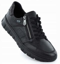 RIEKER Női bőr sport félcipő fekete Rieker N1301-01 36 (N1301-01)