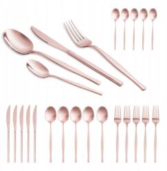 Berlinger Haus Rozsdamentes acél evőeszköz készlet 24 db tükör Rosegold Metallic Line (BH-3065)