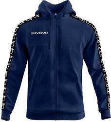 Givova Felpa Full Zip Band - cipzáras kapucnis pulóver S vörös