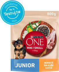 ONE Mini Junior kölyökkutya szárazeledel csirkével 8x800 g
