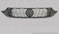 Fiat Tipo 2015- - Hűtődíszrács króm/fekete -20