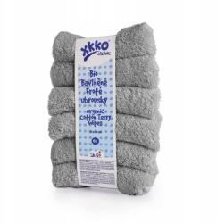 XKKO Organic Arctisztító törölköző, 21×21cm, ezüst, 6db (8594161577409)