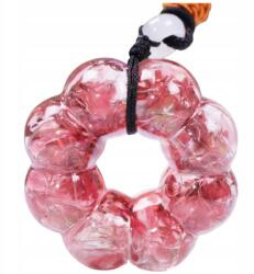  Orgonit Nyaklánc Rózsakvarcból, Rézből, Műgyantából, Donut Alakú, Amulett, Talizmán, Szerelem (Naszyjnik z Kwarcem 02633)