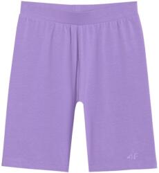 4F Gyermekek/gyerekek JWSS25TSTIF014 Logo kerékpáros rövidnadrág lila