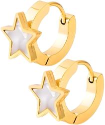 HARAHU WS-39014 Fülbevaló - Fehér/Arany KP39014