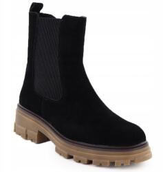 Sergio Leone Női bőr bokacsizma fekete Sergio Leone TR25733-S 40 (TR25733-S)