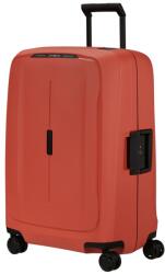 Samsonite ESSENS négykerekű, agyagvörös csatos közepes bőrönd 69 cm 146911-7060 - minosegitaska