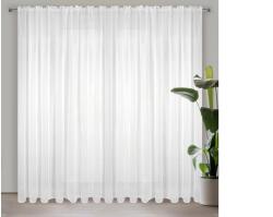 EUROFIRANY Lucy voile függöny Fehér 300x250 cm