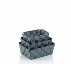 Kela Kosár Alvaro szett Pp, szürke, 3db (23027)