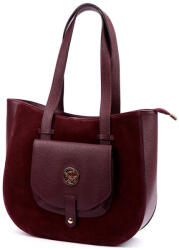 GREGORIO 1729 bordó női bőr shopper 36 x 32 x 12 cm (59064)