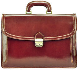 GREGORIO 202 konyak férfi bőr aktatáska 40 x 28 x 14 cm (18191)