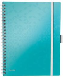 Leitz Spirálfüzet kockás LEITZ Wow Active A/4 80 lapos jégkék (46450051)