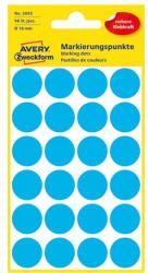 AVERY Etikett AVERY 3005 jelölőpont 18mm kék 96 darabos (3005) - irodaszerwebaruhaz