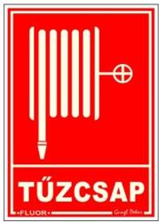 Gungl Dekor Piktogram Tűzcsap piros (FLUOR. ) (300 / 61) - irodaszerwebaruhaz
