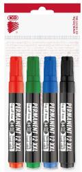 ICO Alkoholos marker ICO Permanent 12 XXL vágott 4 darabos (9580082004) - irodaszerwebaruhaz