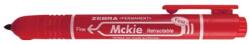 Zebra Alkoholos marker ZEBRA Mckie nyomógombos 1, 3 mm piros (51063) - irodaszerwebaruhaz